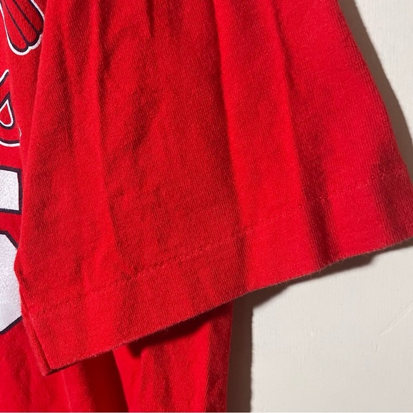 Vintage 90s Majestic St. Louis Cardinals Mark McGwire Red Graphic Tee - Picture 3 of 5